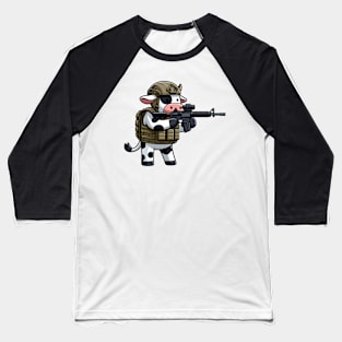 Tactical Cow Baseball T-Shirt